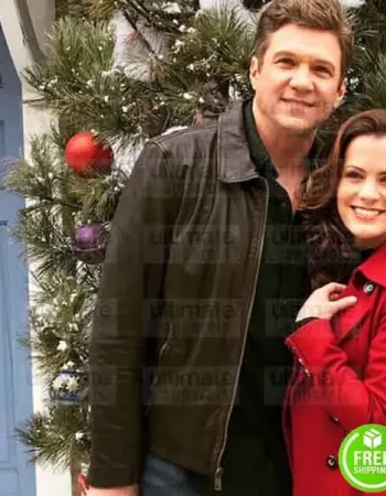 HOLIDAY FOR HEROES MARC BLUCAS (MATT EVANS) BROWN LEATHER JACKET HOLIDAY FOR HEROES MARC BLUCAS (MATT EVANS) BROWN LEATHER JACKET