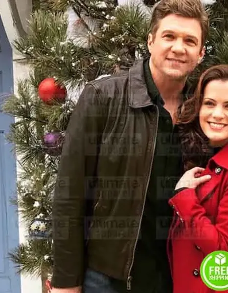 HOLIDAY FOR HEROES MARC BLUCAS (MATT EVANS) BROWN LEATHER JACKET HOLIDAY FOR HEROES MARC BLUCAS (MATT EVANS) BROWN LEATHER JACKET