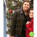 HOLIDAY FOR HEROES MARC BLUCAS (MATT EVANS) BROWN LEATHER JACKET