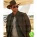 HOLIDAY IN THE WILD ROB LOWE (DEREK) BROWN DISTRESSED LEATHER JACKET