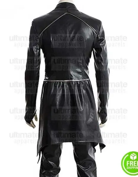 INHUMANS ANSON MOUNT (BLACK BOLT) LEATHER COAT