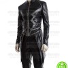 INHUMANS ANSON MOUNT (BLACK BOLT) LEATHER COAT
