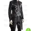 INHUMANS ANSON MOUNT (BLACK BOLT) LEATHER COAT