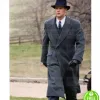 J. EDGAR ARMIE HAMMER (CLYDE TOLSON) GREY TRENCH WOOL COAT