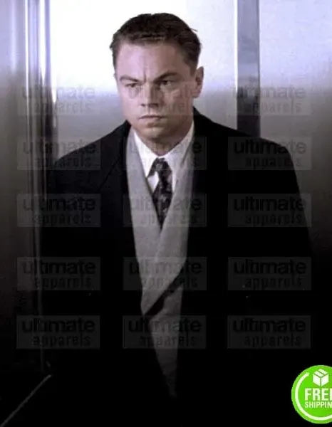J. EDGAR LEONARDO DICAPRIO (EDGAR HOOVER) BLACK WOOL COAT