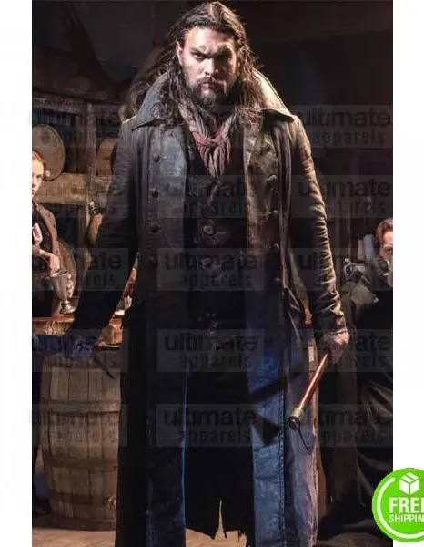 FRONTIER DECLAN HARP (JASON MOMOA) LEATHER COAT