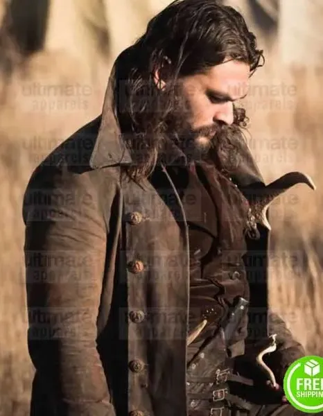 FRONTIER DECLAN HARP (JASON MOMOA) LEATHER COAT