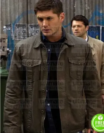 SUPERNATURAL JENSEN ACKLES (DEAN WINCHESTER) BROWN COTTON JACKET