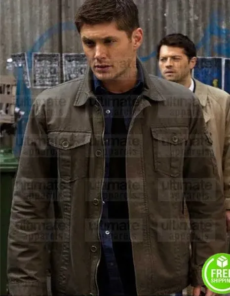 SUPERNATURAL JENSEN ACKLES (DEAN WINCHESTER) BROWN COTTON JACKET SUPERNATURAL JENSEN ACKLES (DEAN WINCHESTER) BROWN COTTON JACKET