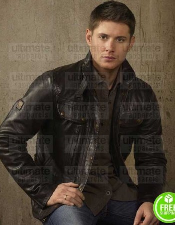 SUPERNATURAL DEAN WINCHESTER (JENSEN ACKLES) BROWN LEATHER JACKET SUPERNATURAL DEAN WINCHESTER (JENSEN ACKLES) BROWN LEATHER JACKET