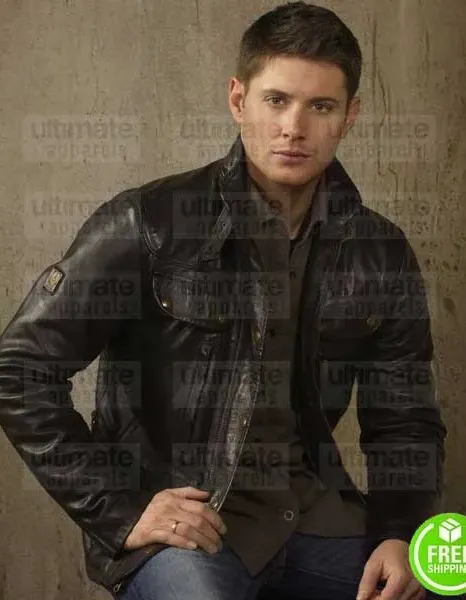 SUPERNATURAL DEAN WINCHESTER (JENSEN ACKLES) BROWN LEATHER JACKET SUPERNATURAL DEAN WINCHESTER (JENSEN ACKLES) BROWN LEATHER JACKET
