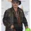 JOHNNY DEPP BLACK DISTRESSED LEATHER JACKET