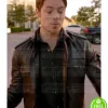 DALLAS JOSHUA HARRIS (CHRISTOPHER EWING) BLACK LEATHER JACKET