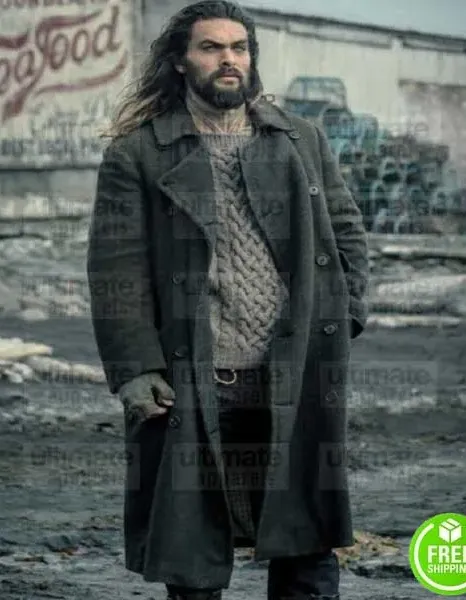 JUSTICE LEAGUE JASON MOMOA (AQUAMAN) WOOL TRENCH COAT