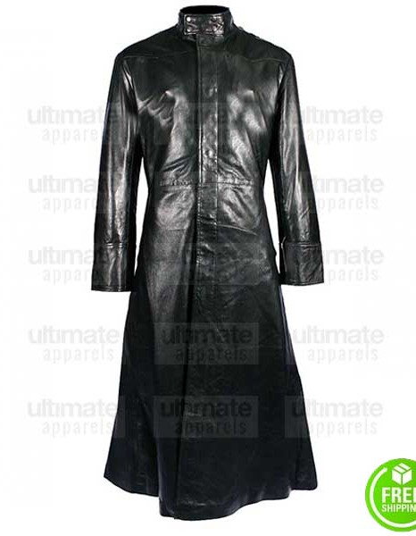 MATRIX KEANU REEVES (NEO) BLACK LEATHER TRENCH COAT MATRIX KEANU REEVES (NEO) BLACK LEATHER TRENCH COAT