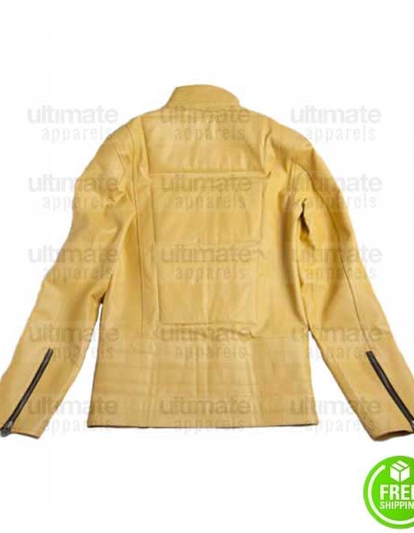 KILL BILL YELLOW SLIM FIT LEATHER JACKET KILL BILL YELLOW SLIM FIT LEATHER JACKET