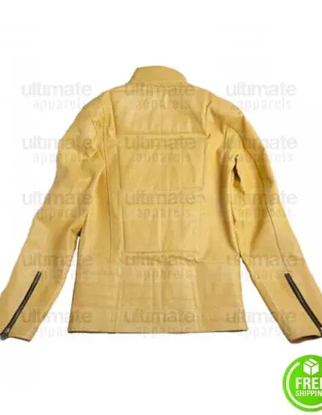 KILL BILL YELLOW SLIM FIT LEATHER JACKET KILL BILL YELLOW SLIM FIT LEATHER JACKET