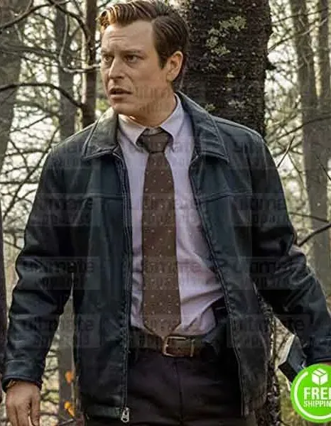 KNIVES OUT NOAH SEGAN (TROOPER WAGNER) BLACK LEATHER JACKET KNIVES OUT NOAH SEGAN (TROOPER WAGNER) BLACK LEATHER JACKET
