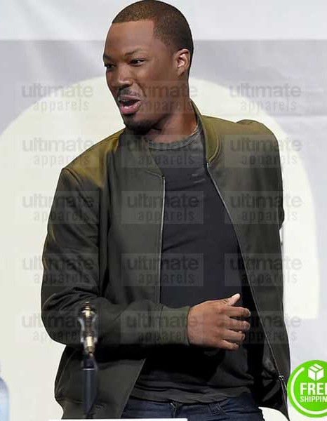 KONG SKULL ISLAND COREY HAWKINS (HOUSTON BROOKS) GREEN LEATHER JACKET KONG SKULL ISLAND COREY HAWKINS (HOUSTON BROOKS) GREEN LEATHER JACKET