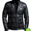 MEN'S LAMBSKIN BLACK LEATHER JACKET MEN'S LAMBSKIN BLACK LEATHER JACKET
