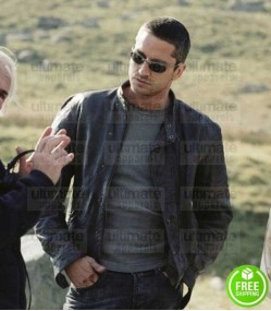 LARA CROFT TOMB RAIDER THE CRADLE OF LIFE GERARD BUTLER LEATHER JACKET