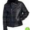 MEN'S BLACK NEW YORK LEATHER JACKET MEN'S BLACK NEW YORK LEATHER JACKET