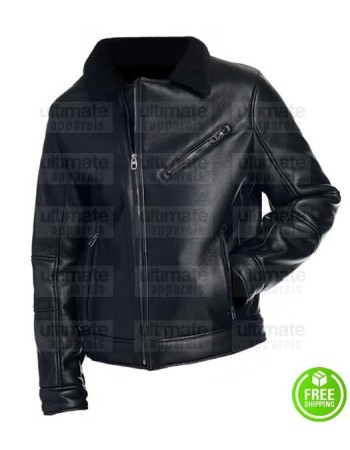 MEN'S BLACK NEW YORK LEATHER JACKET