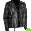 MEN'S BLACK LEATHER MOTORCYCLE JACKET ONTARIO CANADA MEN'S BLACK LEATHER MOTORCYCLE JACKET ONTARIO CANADA
