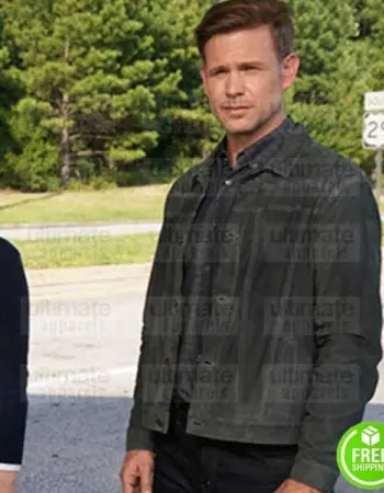 LEGACIES MATTHEW DAVIS (ALARIC SALTZMAN) BLACK SUEDE LEATHER JACKET