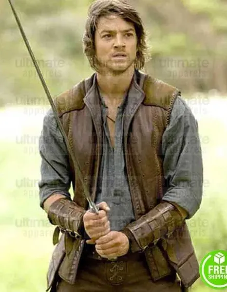 LEGEND OF THE SEEKER CRAIG HORNER (RICHARD CYPHER) BROWN LEATHER VEST LEGEND OF THE SEEKER CRAIG HORNER (RICHARD CYPHER) BROWN LEATHER VEST