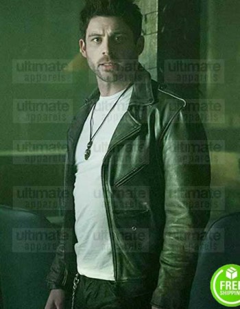 ASH VS EVIL DEAD LINDSAY FARRIS (DALTON) BIKER LEATHER JACKET