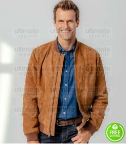 LOVE, OF COURSE CAMERON MATHISON (NOAH FERRIS) SEUDE LEATHER JACKET