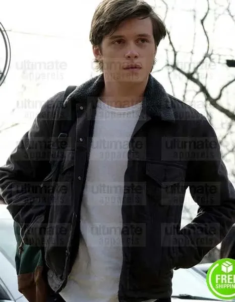 LOVE, SIMON NICK ROBINSON (SIMON) BLACK FUR COLLAR COTTON JACKET LOVE, SIMON NICK ROBINSON (SIMON) BLACK FUR COLLAR COTTON JACKET