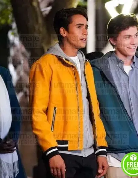 LOVE, VICTOR MICHAEL CIMINO (VICTOR SALAZAR) YELLOW LEATHER JACKET