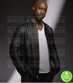 LUCIFER D.B. WOODSIDE (AMENADIEL) BLACK LEATHER JACKET LUCIFER D.B. WOODSIDE (AMENADIEL) BLACK LEATHER JACKET