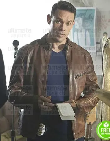LUCIFER KEVIN ALEJANDRO (DAN ESPINOZA) BROWN LEATHER JACKET