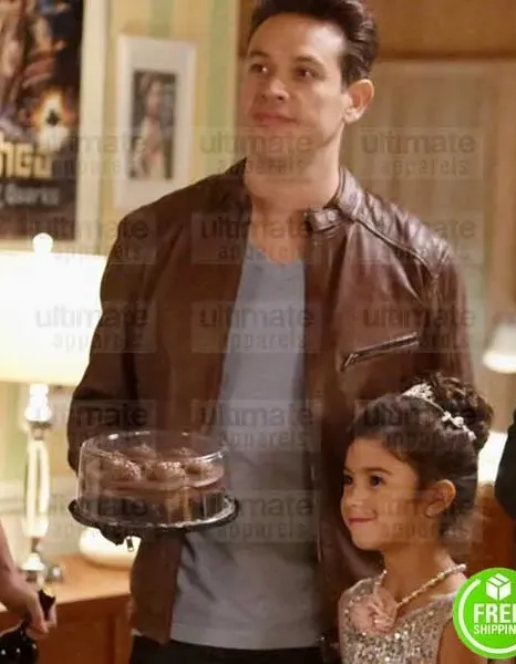 LUCIFER KEVIN ALEJANDRO (DAN ESPINOZA) BROWN LEATHER JACKET LUCIFER KEVIN ALEJANDRO (DAN ESPINOZA) BROWN LEATHER JACKET