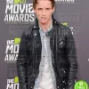 MTV AWARDS EDDIE REDMAYNE BLACK BIKER LEATHER JACKET MTV AWARDS EDDIE REDMAYNE BLACK BIKER LEATHER JACKET