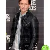 MTV AWARDS EDDIE REDMAYNE BLACK BIKER LEATHER JACKET MTV AWARDS EDDIE REDMAYNE BLACK BIKER LEATHER JACKET