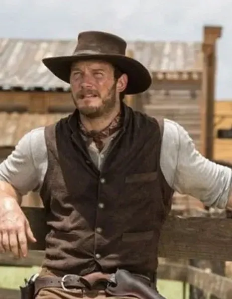 MAGNIFICENT SEVEN CHRIS PRATT SUEDE LEATHER VEST MAGNIFICENT SEVEN CHRIS PRATT SUEDE LEATHER VEST