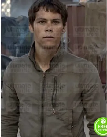 MAZE RUNNER THE DEATH CURE DYLAN O'BRIEN (THOMAS) BROWN COTTON JACKET