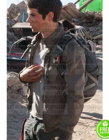 MAZE RUNNER THE DEATH CURE DYLAN O'BRIEN (THOMAS) BROWN COTTON JACKET MAZE RUNNER THE DEATH CURE DYLAN O'BRIEN (THOMAS) BROWN COTTON JACKET