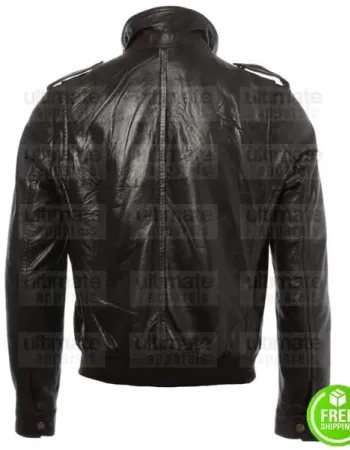 MEN'S DARK BROWN LEATHER JACKET LONDON MEN'S DARK BROWN LEATHER JACKET LONDON