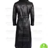 MEN'S BLACK KNEE LENGTH LEATHER TRENCH COAT MEN'S BLACK KNEE LENGTH LEATHER TRENCH COAT