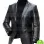 MEN'S BLACK LEATHER BLAZER JACKET