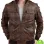 MEN'S BROWN DISTRESSED BOMBER LEATHER JACKET