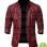 MEN'S MAROON LEATHER BLAZER JACKET