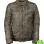 MEN'S OLIVE GREEN DISTRESSED LEATHER JACKET