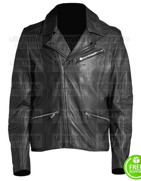 MEN'S PARIS BLACK LEATHER JACKET MEN'S PARIS BLACK LEATHER JACKET