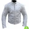 SLIM FIT WHITE MOTORCYCLE LEATHER JACKET SLIM FIT WHITE MOTORCYCLE LEATHER JACKET